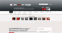 Desktop Screenshot of onstage.wearemedia.fr