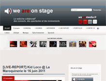 Tablet Screenshot of onstage.wearemedia.fr